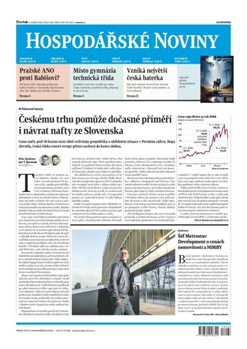 Obálka e-magazínu Hospodářské noviny 068 - 9.4.2026