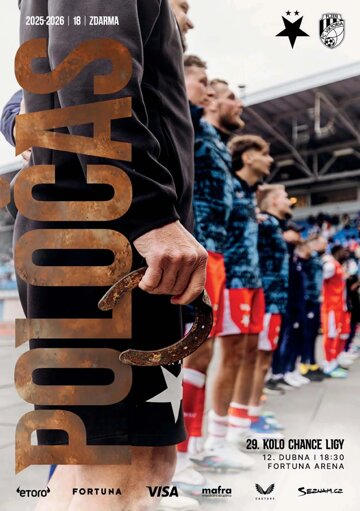 Obálka e-magazínu Poločas 26/2025č.18 Slavia - Plzeň