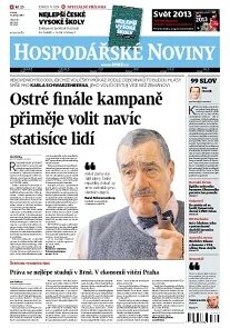 Obálka e-magazínu Hospodářské noviny 017 - 24.1.2013