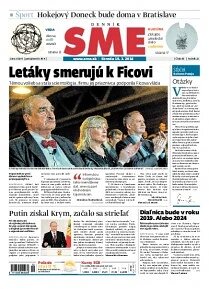 Obálka e-magazínu SME 19.3.2014