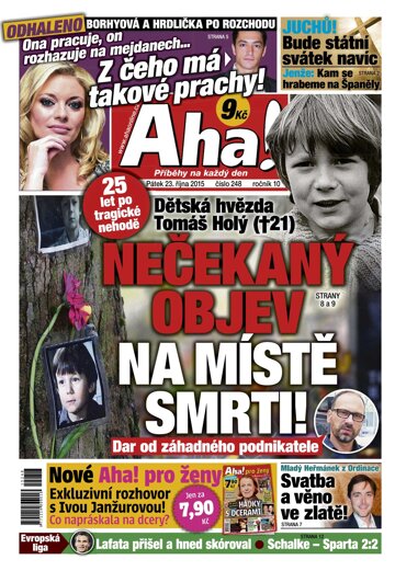 Obálka e-magazínu AHA! 23.10.2015