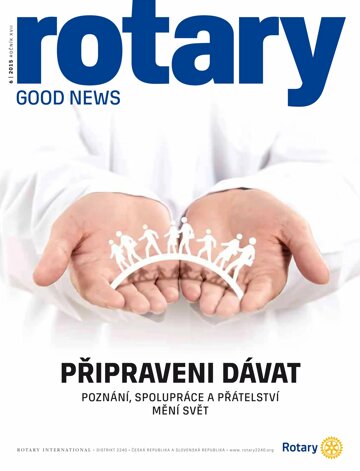Obálka e-magazínu Rotary Good News 6/2015