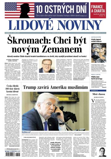 Obálka e-magazínu Lidové noviny 30.1.2017
