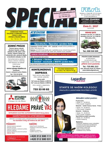 Obálka e-magazínu Special 9/2017