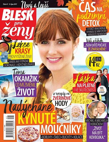 Obálka e-magazínu Blesk pro ženy 9.10.2017