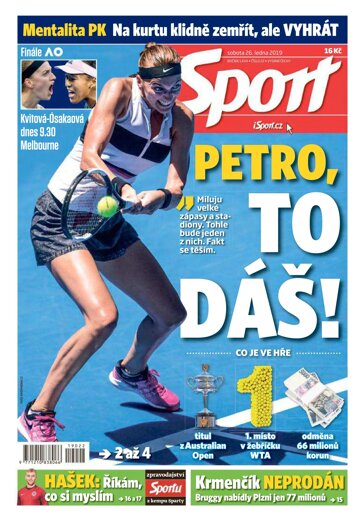 Obálka e-magazínu Sport 26.1.2019