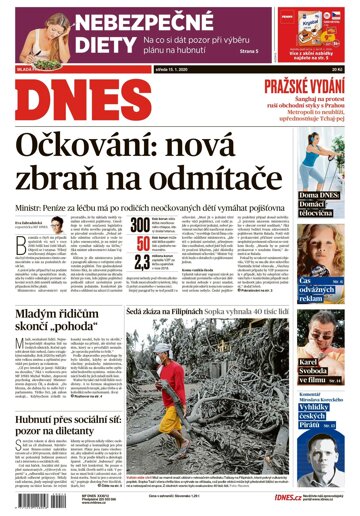 Obálka e-magazínu MF Dnes 15.1.2020