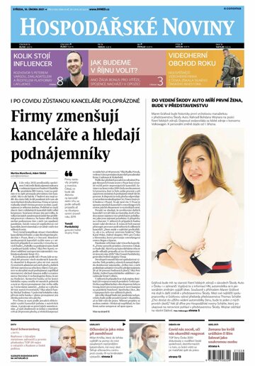Obálka e-magazínu Hospodářské noviny 028 - 10.2.2021