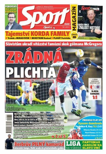 Obálka e-magazínu Sport 12.3.2021