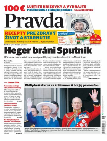 Obálka e-magazínu Pravda 10. 4. 2021