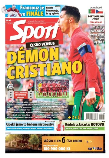 Obálka e-magazínu Sport 8.6.2022