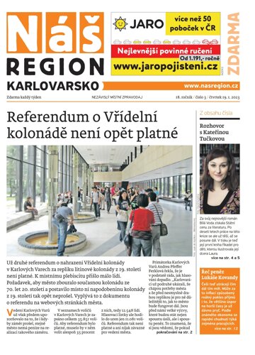 Obálka e-magazínu Náš Region - Karlovarsko 3/2023