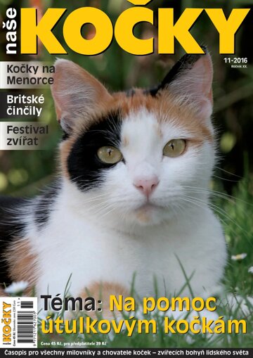 Obálka e-magazínu Naše kočky 11/2016