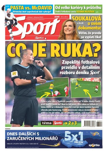 Obálka e-magazínu Sport 1.3.2023