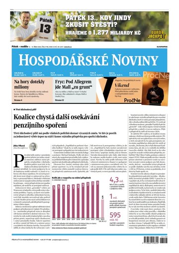 Obálka e-magazínu Hospodářské noviny 198 - 13.10.2023