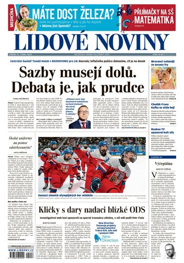 Obálka e-magazínu Lidové noviny 31.1.2024