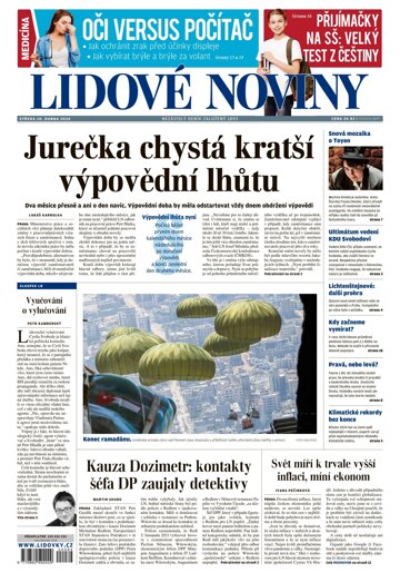 Obálka e-magazínu Lidové noviny 10.4.2024