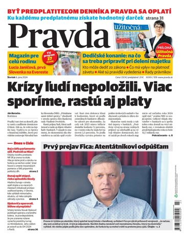 Obálka e-magazínu Pravda 6. 6. 2024