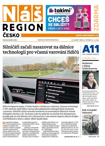 Obálka e-magazínu Náš Region - Česko 13/2025