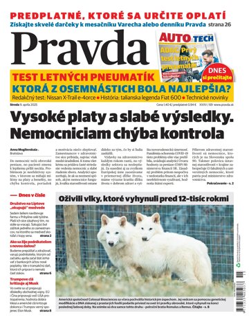 Obálka e-magazínu Pravda 9. 4. 2025