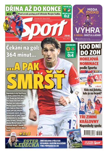 Obálka e-magazínu Sport 30.10.2025