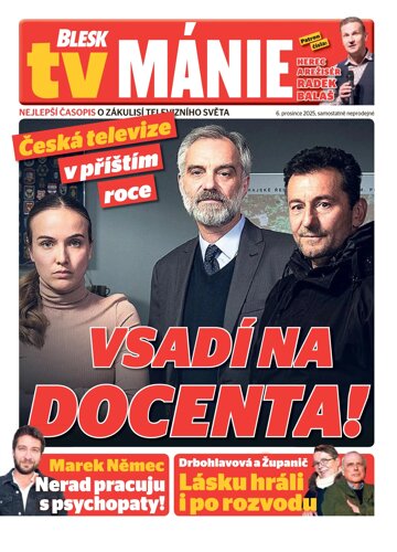 Obálka e-magazínu Blesk Tv manie 6.12.2025