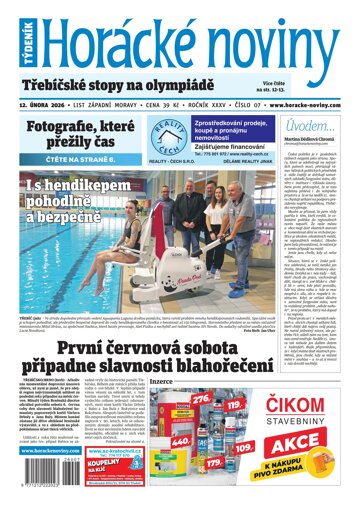 Obálka e-magazínu Horácké Noviny 7/2026