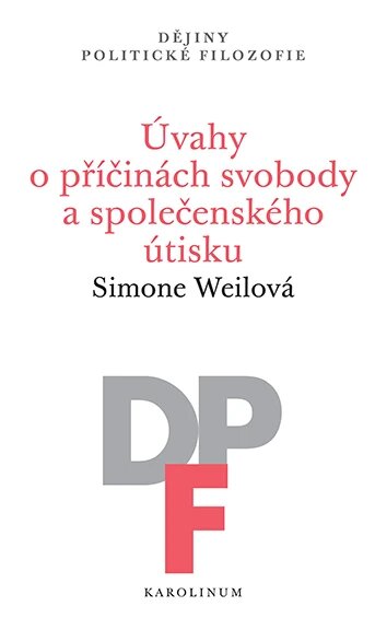 Obálka knihy Úvahy o příčinách svobody a společenského útisku