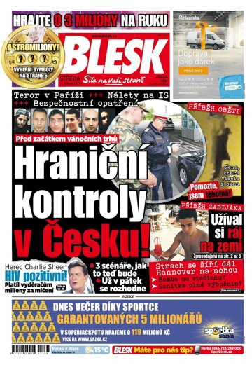 Obálka e-magazínu Blesk 18.11.2015