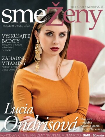 Obálka e-magazínu SME Ženy 19/11/2016