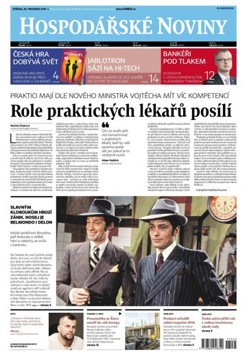 Obálka e-magazínu Hospodářské noviny 245 - 20.12.2017