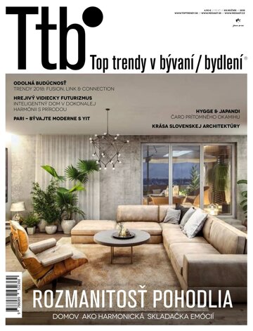 Obálka e-magazínu Top trendy v bývaní 2018