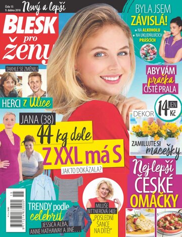 Obálka e-magazínu Blesk pro ženy 9.4.2018