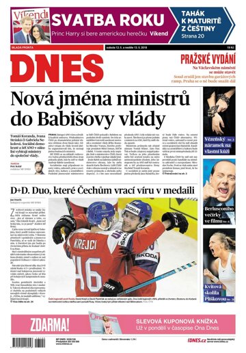 Obálka e-magazínu MF Dnes 12.5.2018