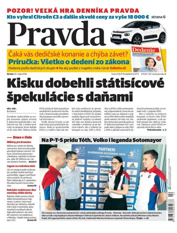 Obálka e-magazínu Pravda 30.5.2018