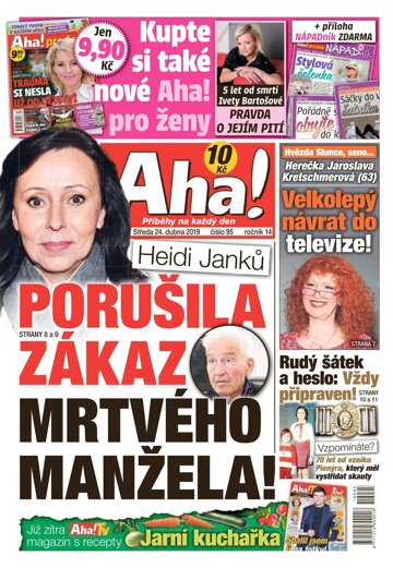 Obálka e-magazínu AHA! 24.4.2019