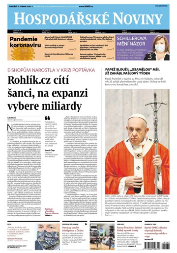 Obálka e-magazínu Hospodářské noviny 068 - 6.4.2020
