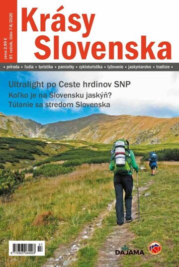 Obálka e-magazínu Krásy Slovenska 7-8/2020