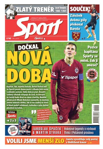 Obálka e-magazínu Sport 27.1.2021