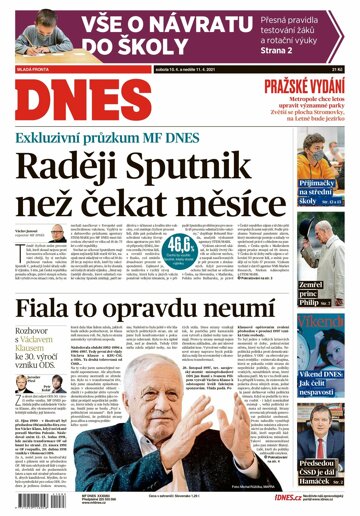 Obálka e-magazínu MF Dnes 10.4.2021