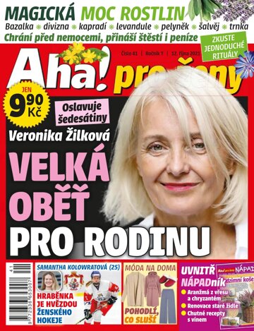 Obálka e-magazínu AHA! pro ženy 41/2021