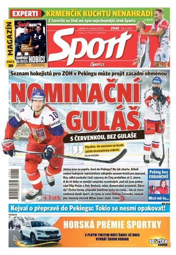 Obálka e-magazínu Sport 14.1.2022