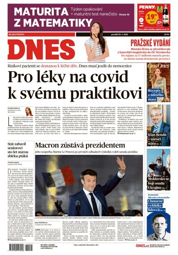 Obálka e-magazínu MF Dnes 25.4.2022