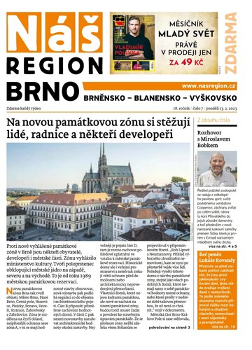 Obálka e-magazínu Náš Region - Brno 7/2023