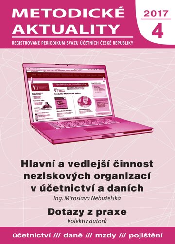 Obálka e-magazínu Metodické aktuality Svazu účetních 4/2017