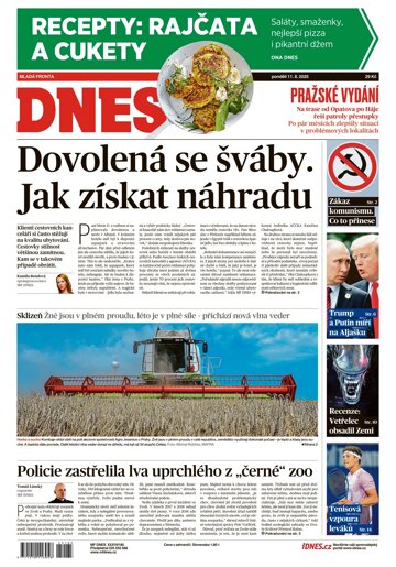Obálka e-magazínu MF Dnes 11.8.2025