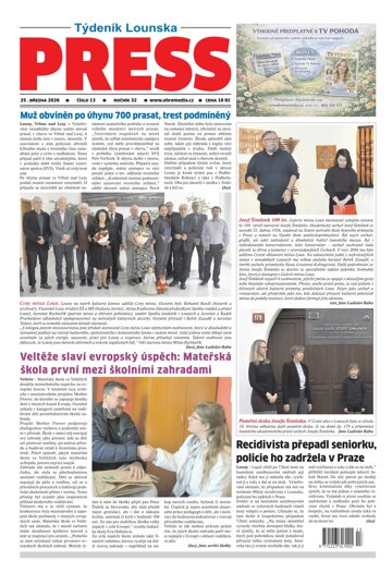 Obálka e-magazínu Lounský press 13/26
