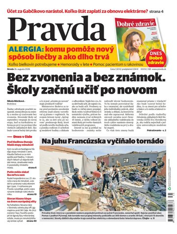 Obálka e-magazínu Pravda 26. 8. 2026