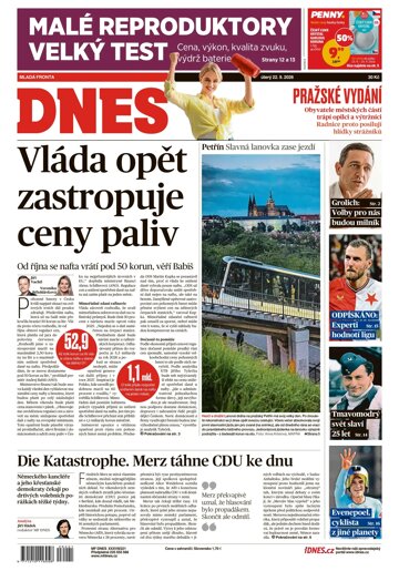 Obálka e-magazínu MF Dnes 22.9.2026