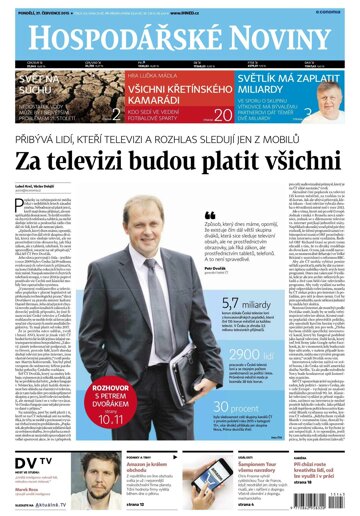 Obálka e-magazínu Hospodářské noviny 143 - 27.7.2015